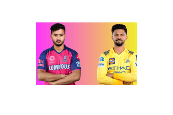 RR vs CSK: Riyan parag and Ruturaj Gaikwad in their IPL team jersey.