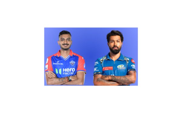 DC vs MI: Axar Patel and Hardik Pandya in their IPL team jersey.