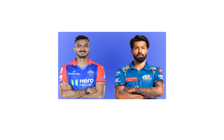 DC vs MI: Axar Patel and Hardik Pandya in their IPL team jersey.