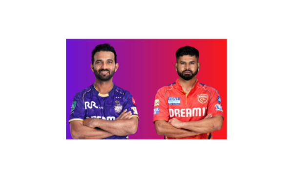 KKR vs PBKS: Ajinkya Rahane and Shreyas Iyer in their IPL team jersey.