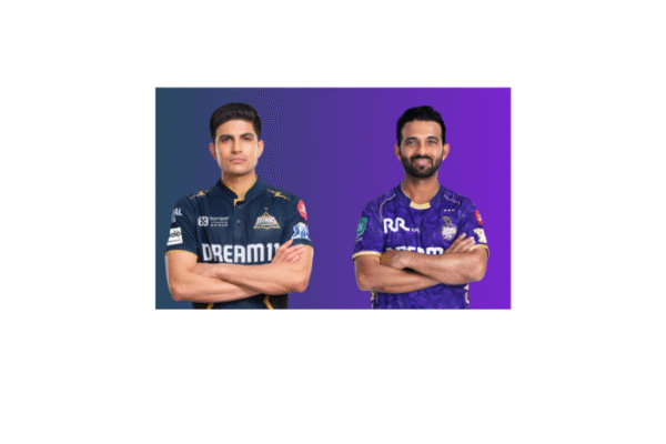 GT vs KKR: Shubman Gill and Ajinkya Rahane in their IPL team jersey.