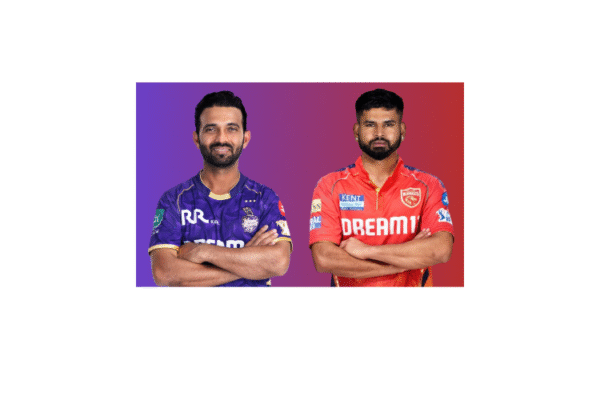 KKR vs PBKS: Ajinkya Rahane and Shreyas Iyer in their IPL team jersey.