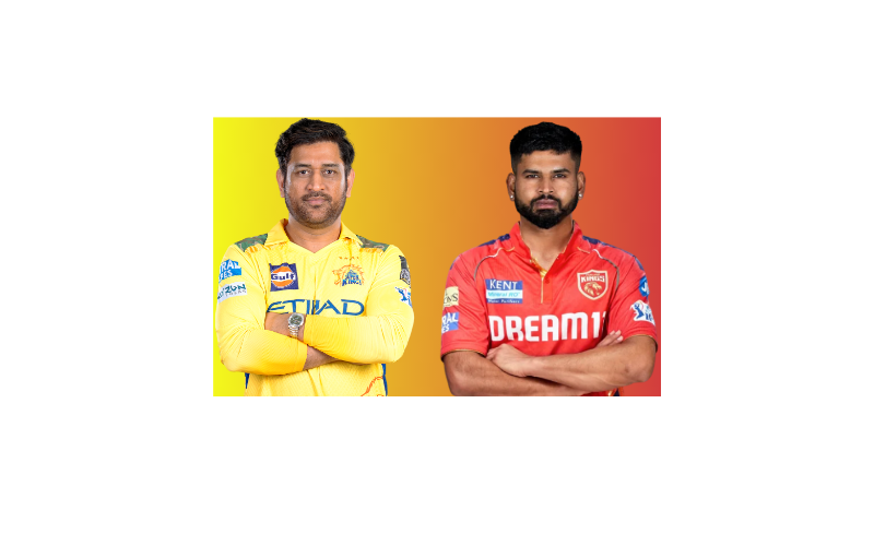 CSK vs PBKS: MS Dhoni and Shreyas Iyer in their IPL team jersey.
