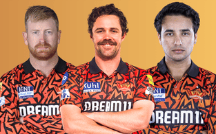 SRH vs GT: Heinrich Klaasen, Travis Head and Abhishek Sharma in Sunrisers Hyderabad team jersey.