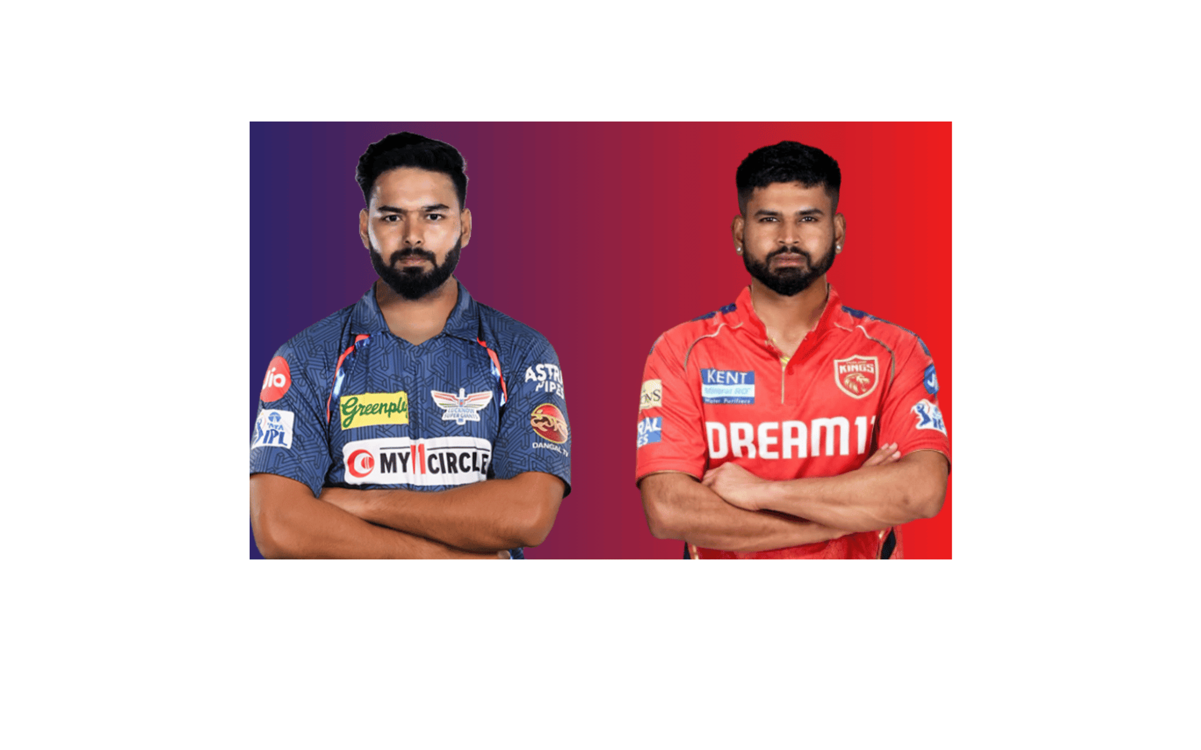 LSG vs PBKS: Rishabh Pant and Shreyas Iyer in their IPL team jersey.