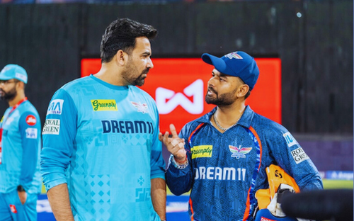GT vs LSG: Lucknow Super Giants team Mentor Zaheer Khan and Captain Rishabh Pant.