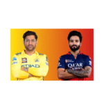 CSK vs RCB: MS Dhoni and Rajat Patidar in their IPL team jersey.