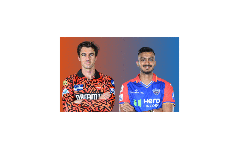 SRH vs DC: Pat Cummins and Axar Patel in their IPL team jersey.