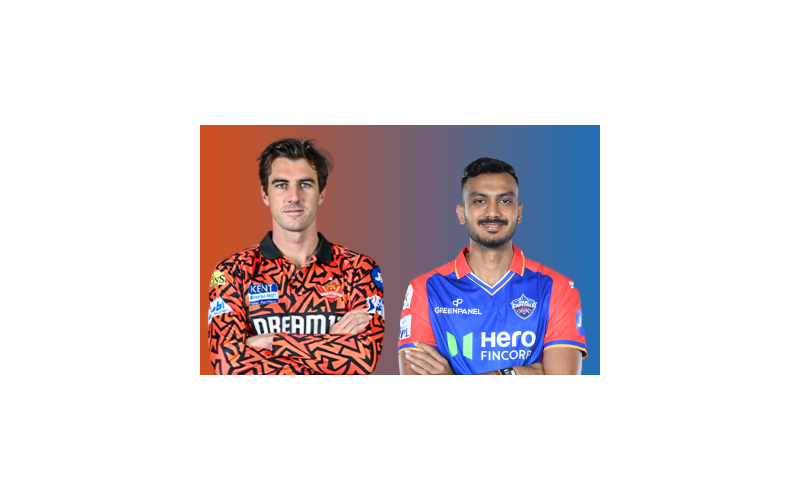 SRH vs DC: Pat Cummins and Axar Patel in their IPL team jersey.