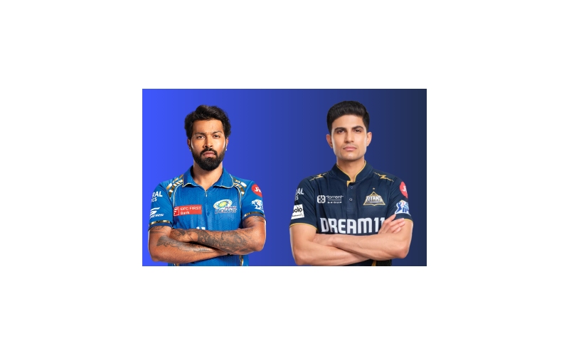 MI vs GT: Hardik Pandya and Shubman Gill in their IPL team jersey.