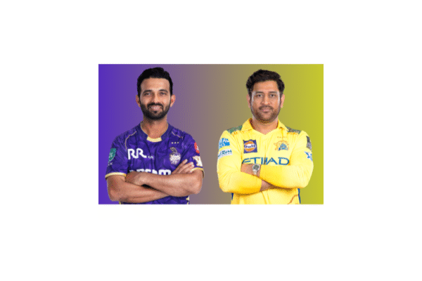 KKR vs CSK: Ajinkya Rahane and MS Dhoni in their IPL team jersey.
